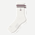 Modern Rib Half Calf Socks - cherry L [9174]