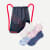 Women's Running Ankle Sock 4-Pack Gift Bag - Sea Salt Mix L [9241]