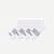 Youth Solids Quarter Sock 4-pack - white L [10015]
