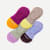Lightweight No Show Socks - magenta blue mix [9081]