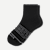Merino Wool Blend Quarter Sock - Black L [7797]