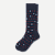 Men's Valentines Day Dress Calf Socks - Midnight Navy L [8601]