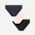 Women's Seamless Bikini 3-Pack - Blush Navy Black Mix L