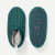 Waffle Gripper Slipper - Forest Green Soft White L Front + Back [8282]
