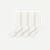 Modern Rib Calf Sock 4-Pack - Soft White L
