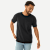 Premium Weight Pocket Crew Neck T-Shirt - Black MO1 [7248]