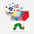 Toddler Eric Carle Lightweight Calf Sock 4-Pack Gift Box & Book