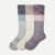 Women's Everyday Compression Sock 3-Pack (15-20mmHg) Lavender Ivory Mix L [8007]