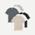 Men's Pima Cotton Pocket Crew Neck T-Shirt 6-Pack - Smoke Taupe Core Mix L