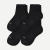 Men's Hybrid Rib Quarter Sock Black 4-Pack