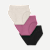 Women's Super Soft Brief 3-Pack - Purple Ochre Oat Black Mix L