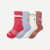 Youth Valentine's Calf Sock 4-Pack - Red Blue Mix L [8454]