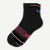 Merino Wool Blend Athletic Quarter Socks - Black Wine L [8829]