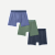 Men's Cotton Modal Blend Boxer 3-Pack - Stripe Sage Mix
