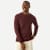 Air Slub Long Sleeve T-Shirt - Dark Cocoa MO1 [6834]