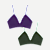 Women's Seamless Triangle Bralette 2-Pack - Dark Elm Concord Mix L