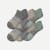 Men's Tri-Block Marl Ankle Sock 6-Pack - black-spruce-mix - 25