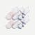 Women's Golf Ankle Sock 6-Pack - White Pink Lily Mix