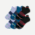 Men's Merino Wool Blend Athletic Ankle Sock 6-Pack - Black Teal Mix