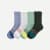 Youth Marl Calf Sock 4-Pack - Chalk Green Mix [8763]