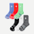 Youth All-Purpose Performance Calf Sock 6-Pack - Peri Sky Multi Mix L