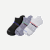Men's All-Purpose Performance Ankle Sock 3-Pack - Navy Grey Mix