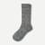 Women's Lightweight Calf Socks - Grey Contrast Toe L [3680]
