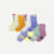 Junior Calf Sock 8-Pack - Blue Glow Jungle Mix L