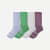 Women's Merino Wool Blend Calf Sock 4-Pack - Dawn Purple Mix L [8421]