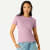 Women's Slim Fit Pima Cotton Crew Neck T-Shirt - Mauve WO1 [8528]