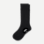 Merino Cashmere Blend Calf Socks - Black L [8155]
