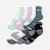 Women's Running Quarter Sock 6-Pack - Foam Green Multi Mix L