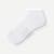 Modern Rib Ankle Socks - White L [8606]