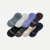 Men's Lightweight Merino Wool Blend No Show Sock 8-Pack - Grey Surf Mix