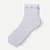 Lightweight Rosette Quarter Socks - Halo Blue L [9368]