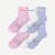 Women's Ruffle Athletic Quarter Sock 6-Pack - pink haze mix L