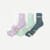 Women's Running Quarter Sock 3-Pack - Foam Green Mix L [9280]