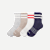 Men's Vintage Stripes Half Calf Sock 4-Pack - Navy Red Mix