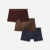 Men's Soft Flex Trunk 3-Pack - Brown Moss Mix L