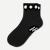 Lightweight Rosette Quarter Socks - Black L [9368]