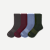 Men's Solids Half Calf Socks - blue steel mix L [9853]