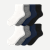 Women's Lightweight Quarter Sock 8-Pack - White Navy Mix L