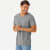 Pima Cotton V-Neck T-Shirt Grey Heather MO1