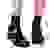 Women's Frilly Rib Quarter Socks - Black WO Lifestyle [8562]