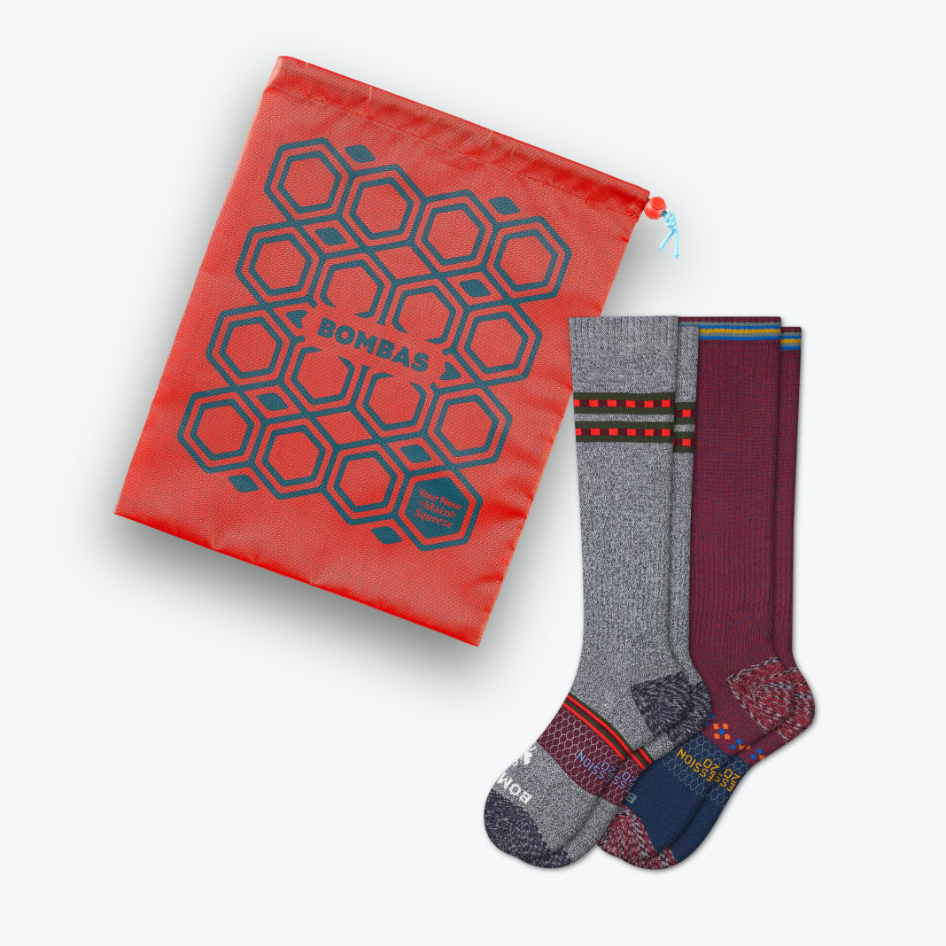 Men's Everyday Compression Sock 2-Pack Gift Bag (15-20mmHg)