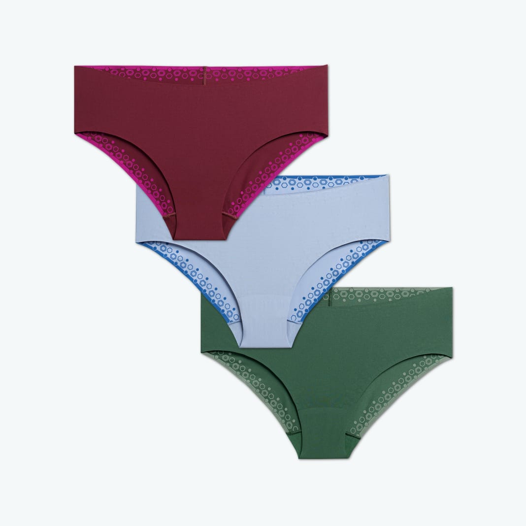 Women's Active No Show Hipster 3-Pack