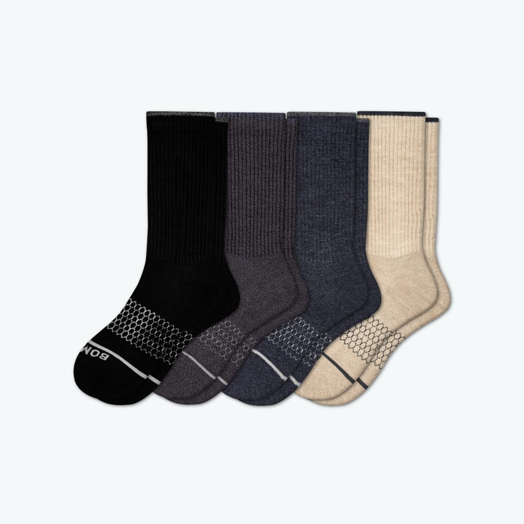 Men's Merino Wool Calf Sock 4-Pack