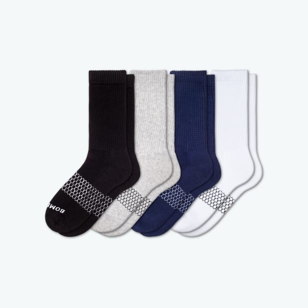Men's Solids Calf <br/> Sock 4-Pack
