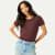 Air Slub Crew Neck T-Shirt - Dark Cocoa WO1 [5583]