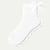 Women's Lightweight Bow Quarter Sock - White L [8741]